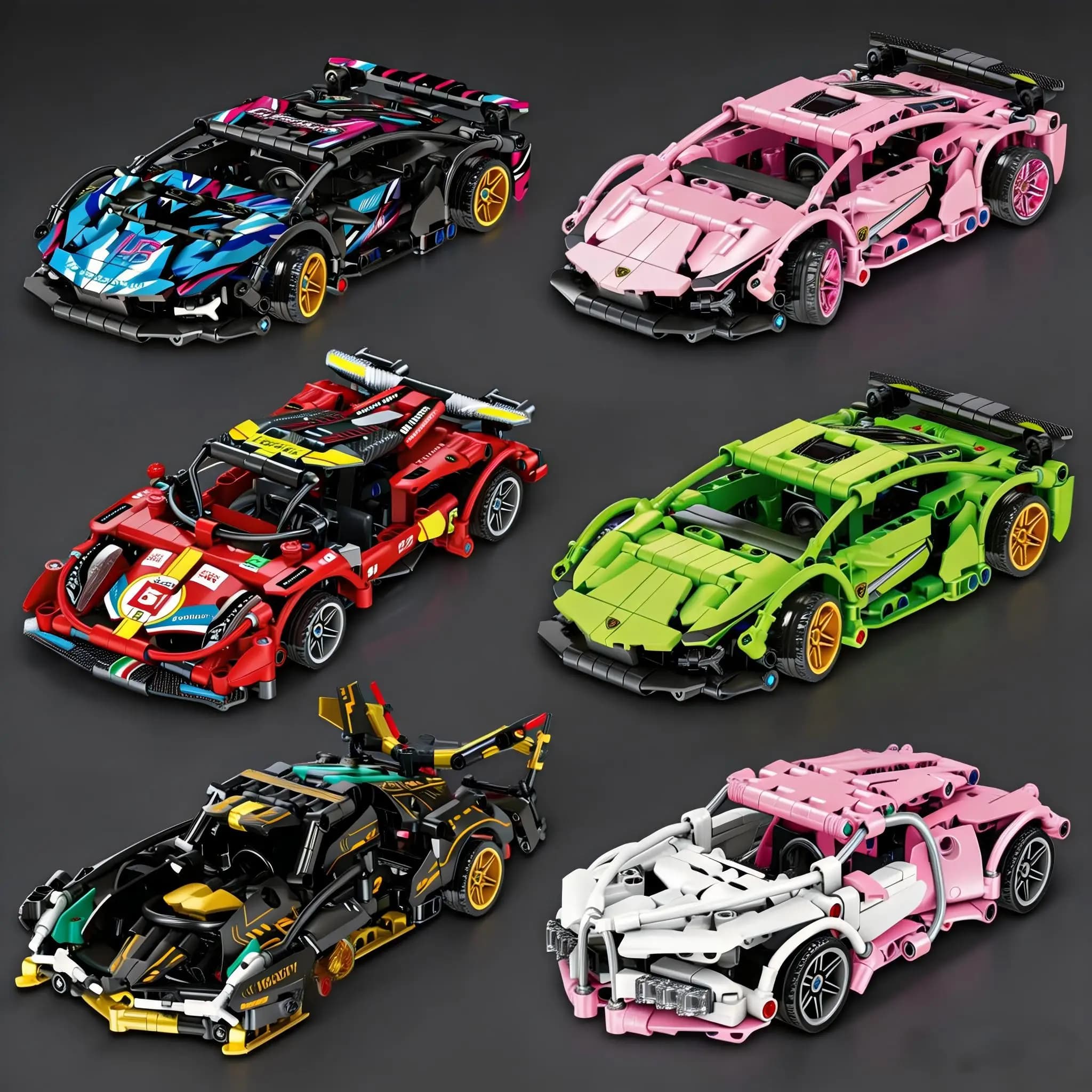 Popular Tech Building Blocks — Racing Sports, High-Speed ​​Vehicle Models, City Mecha, and Super Block Puzzles — Toys and Gifts