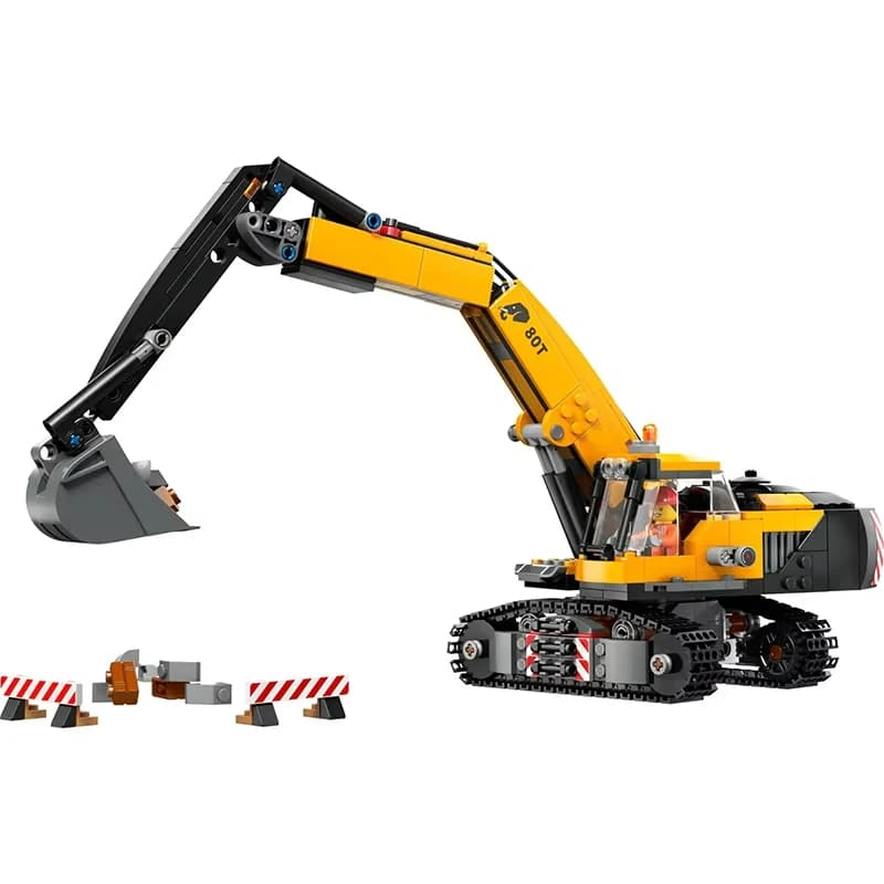City Construction Excavator Building Blocks  MOC With 3 Figures Assemble Bricks Toys Gift For Children Kids