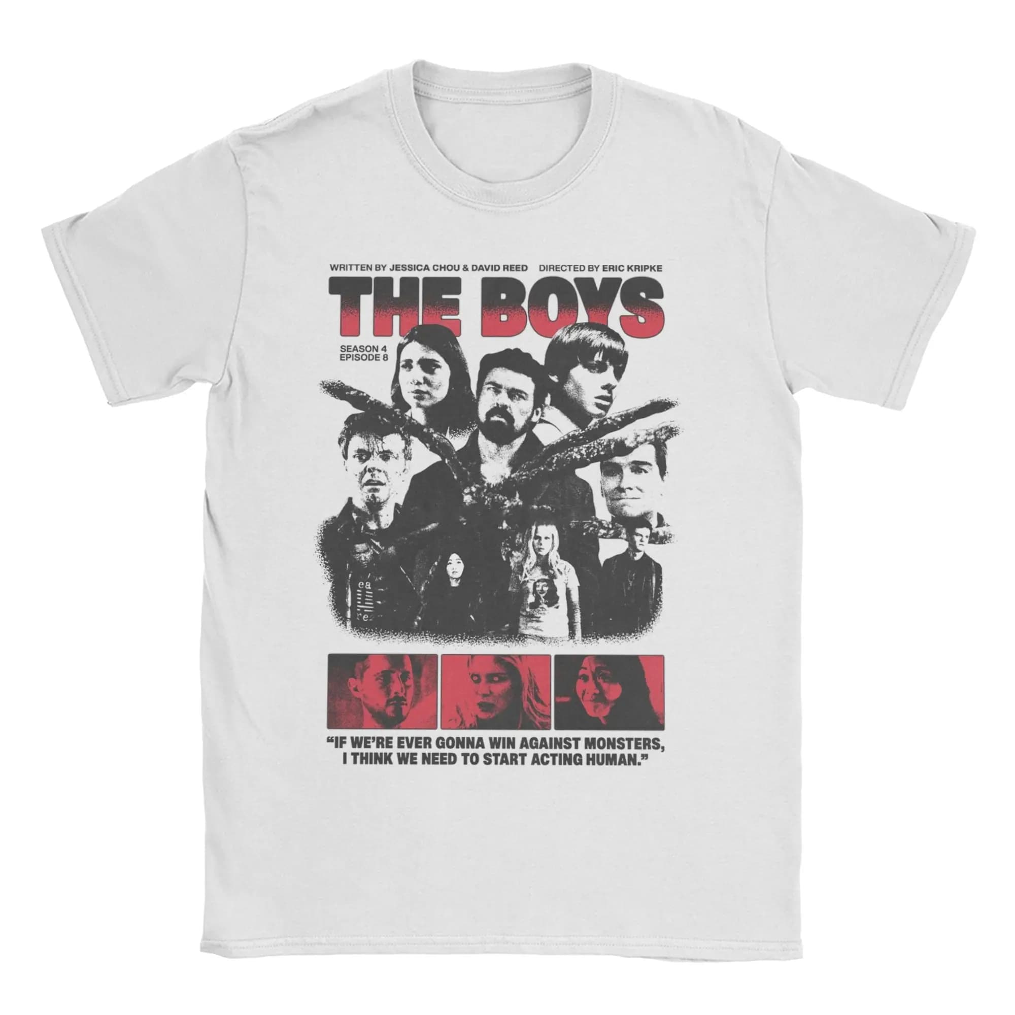 Men Women's The Boys  Billy Butcher Homelander T Shirts  100% Cotton Clothes Vintage Short Sleeve O Neck Tee Shirt Gift T-Shirt