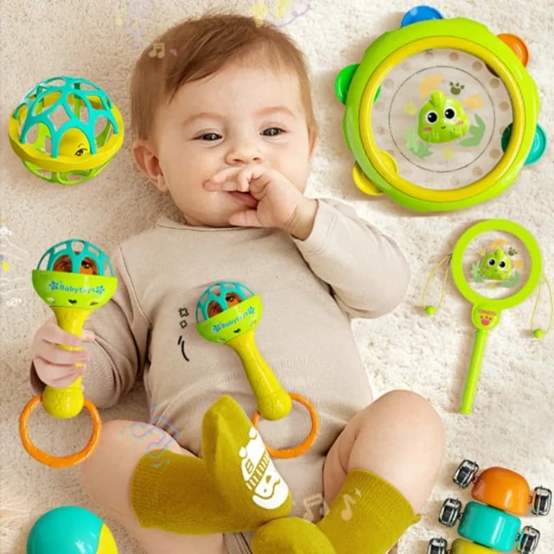 New Baby Rattles 0 12 Months Ringing Toy, Available in Multiple Colors, Bright and Eye-catching, Loved By Babies, Christmas Gift