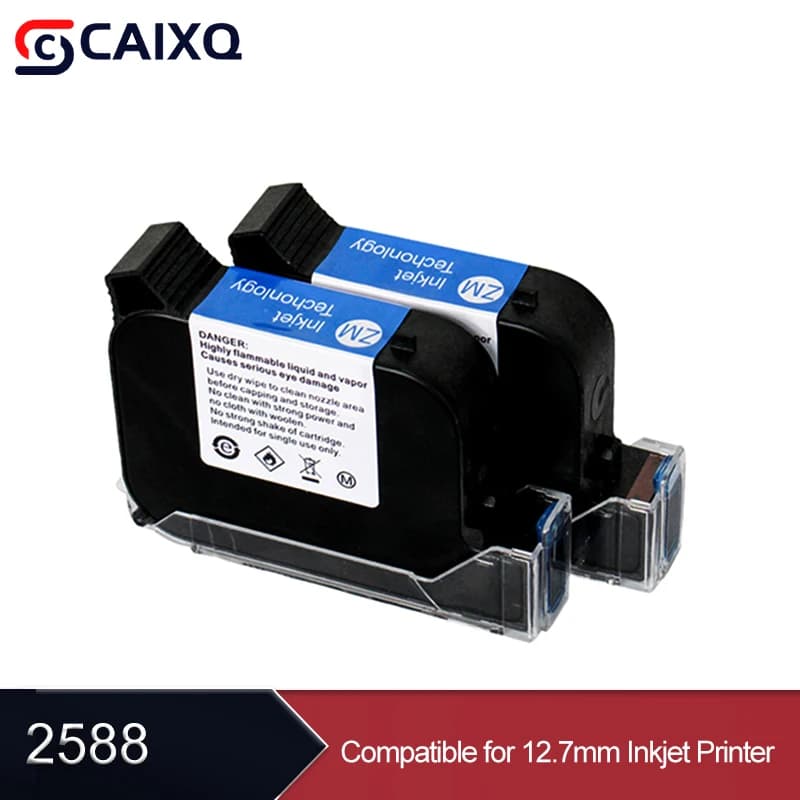 12.7mm Fast Dry Ink Cartridge JS12 2588 2588+M 308S M8700K Handheld TIJ Ink Cartridge Print Colorful Height Inkjet Printer