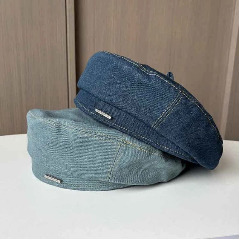 Berets Women Cowboy Beret Hat  Painter Hats Summer Beanie Hat Retro Octagonal Cap Female Ladies Outdoor Leisure Visor Caps