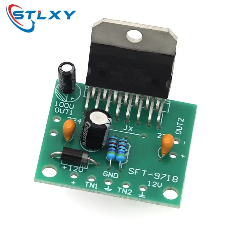 Amplifier Board TDA7297 Audio Speaker Amplifier Sound DC 12V Dual Audio Encoding 15w Electronic Diy kit Transceiver Amp enceinte