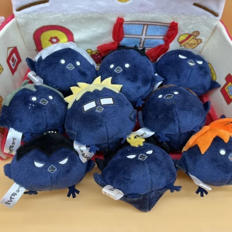 Haikyuu!! Anime Crow Sugawara Koushi Ryunosuke Tanaka Plush Toys Hobbies Kawaii Stuffed Doll Bag Decoration Keychain Gifts