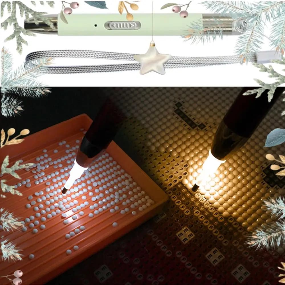 5D DIY Diamonds Art Painting Kit with Pen Head Plastic Diamond Painting Pen 12.5cm Art Handmade for Drawing Craft for  Adult