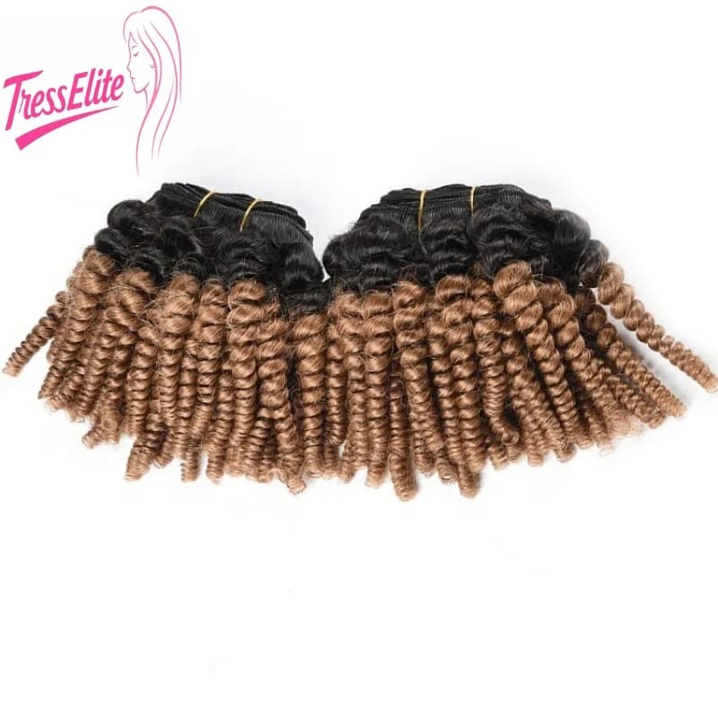 High Quality 1b/30 Afro Kinky African Curl Human Hair Bundles Two Color Hair Weaving Soft Texture Natural Look Easy Maintenance