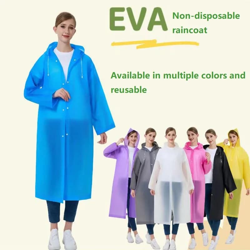Women's Raincoat Rainwater Layers Protection for Rainy Rain Cover Waterproof Ponchos Folding Raincoat Trip Ponchos Waterproof