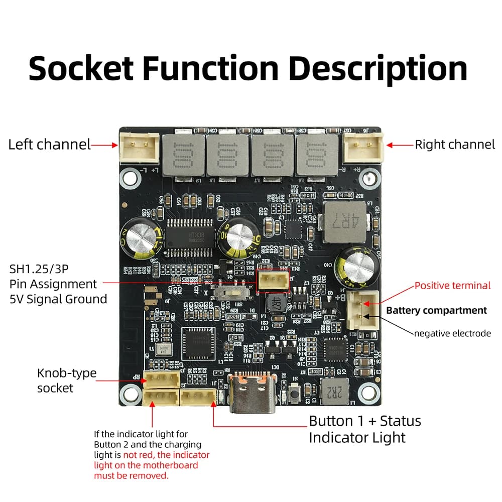 DC 6.6V-8.4V 2 x 25W Amplifier Board HiFi Power Amplifiers Digital Sound Amplificador Stereo Audio  Electronic Kit
