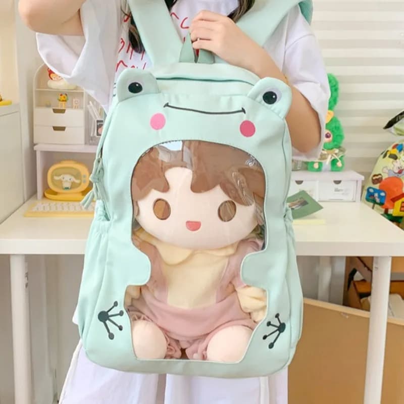 Teenage Girls Ita Bag Student Mochila School Transparent Backpack Cute Kawaii Cartoon Mochilas High Capacity Bags for Woman