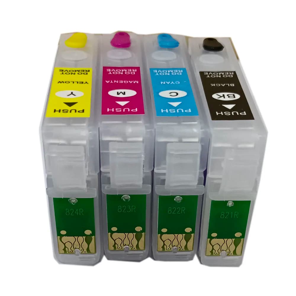 T0711-T0714 Refillable Ink Cartridge for EPSON Stylus S20 S21 SX100 SX110 SX105 SX115 SX200 SX205 SX209 SX210 Printer