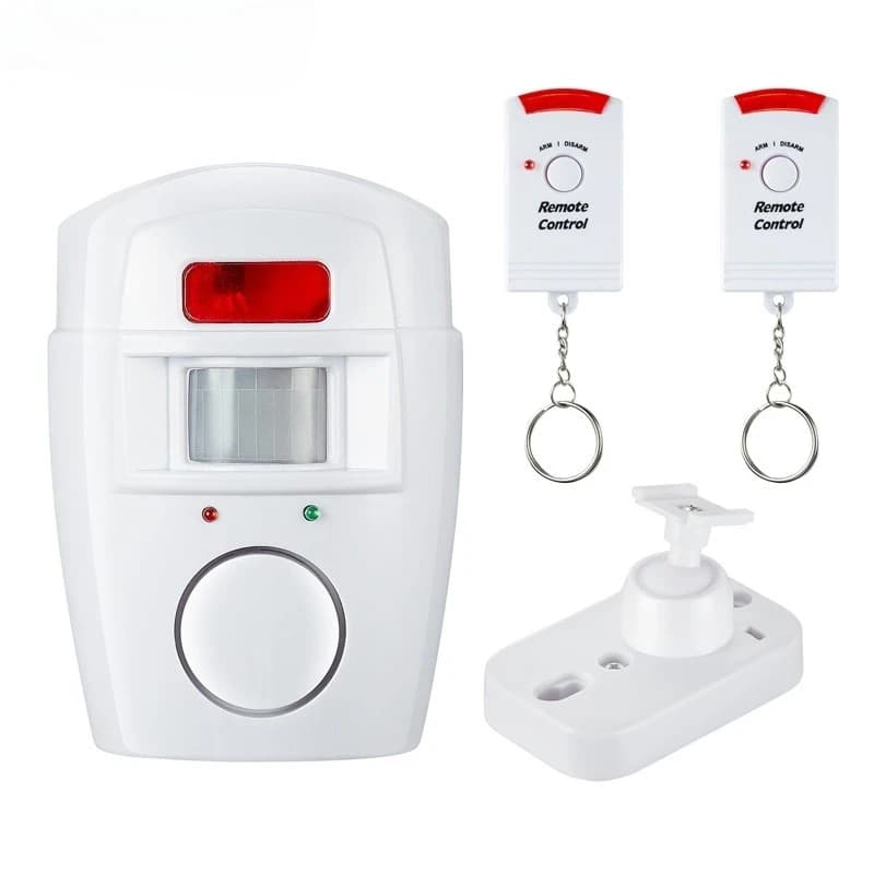 1 Set Home Security PIR MP Alert Infrared Sensor Anti-theft Motion Detector Alarm Monitor Wireless Alarm system+2 remote control