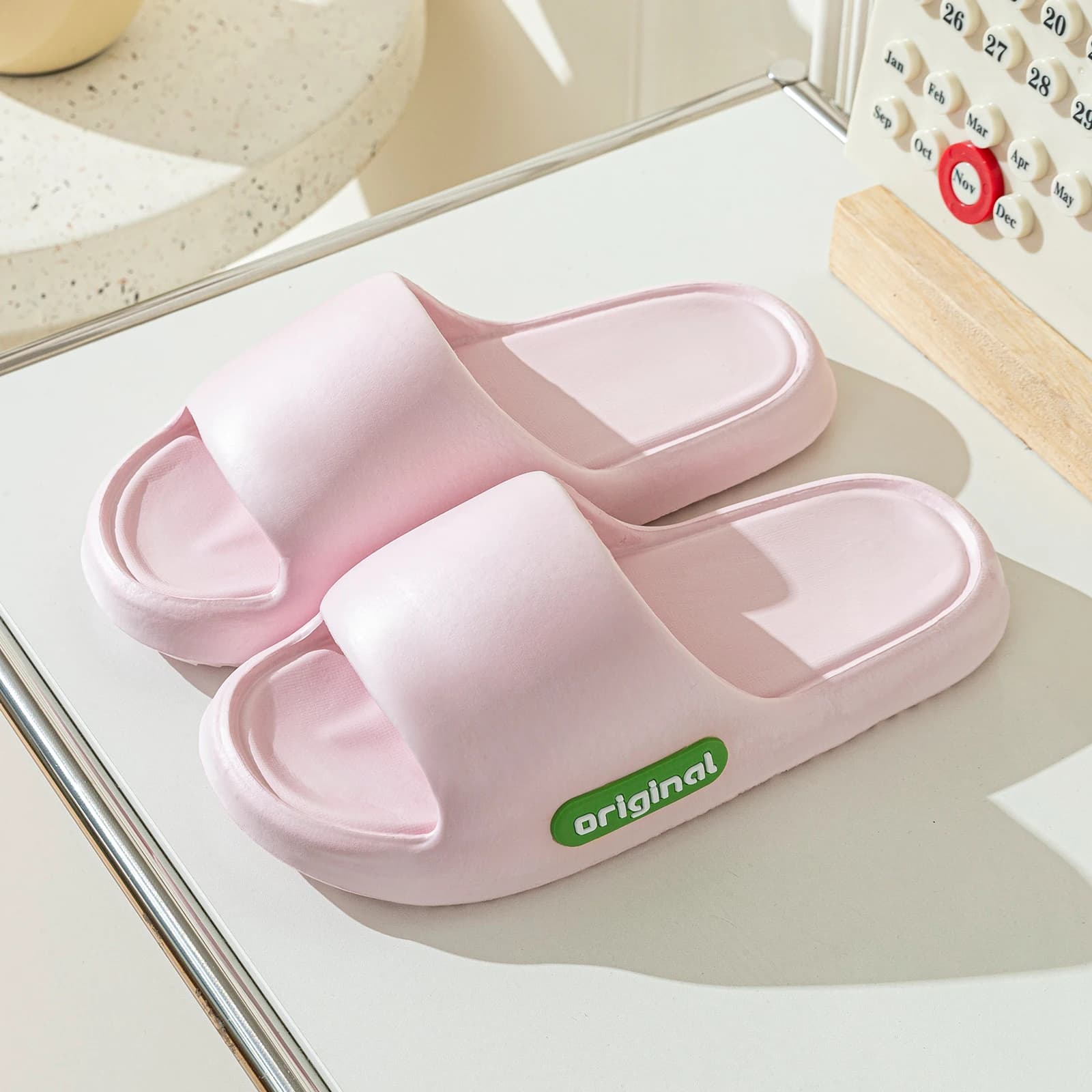 Women's Slippers Home Comfy Lightweight Summer Soft Sole Fashion Indoor Non Slip Open Toed Breathable Cute Beach Shoes
