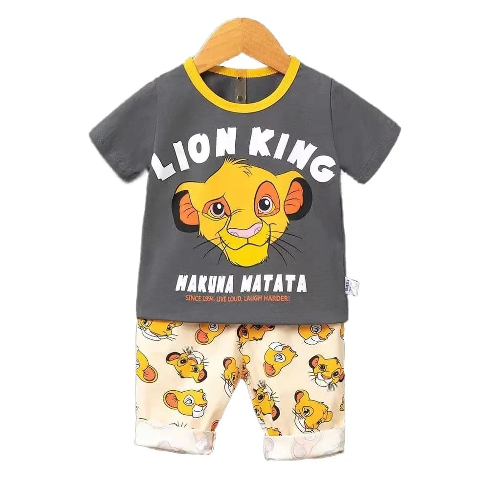 Boys clothes set 2pcs Summer Cartoon gril Short-Sleeved kids Suit Children's Clothing Outfit Set for boys 0-4 year