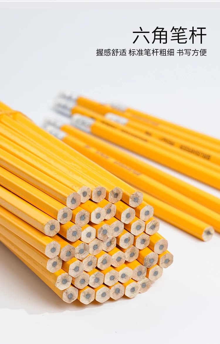 Yellow Wooden HB Pencils with Erasers for School Office Art Drawing  Bulk Pack of 100/50/30/20/10 Pcs for All Your Writing Needs