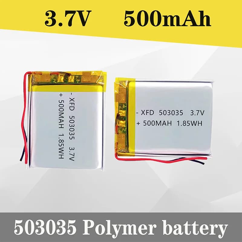 3.7V 500mAh Battery  503035  Lithium Polymer Batteries for Mobile Phone Balance Car Bluetooth Headset Pet Drinker Audio