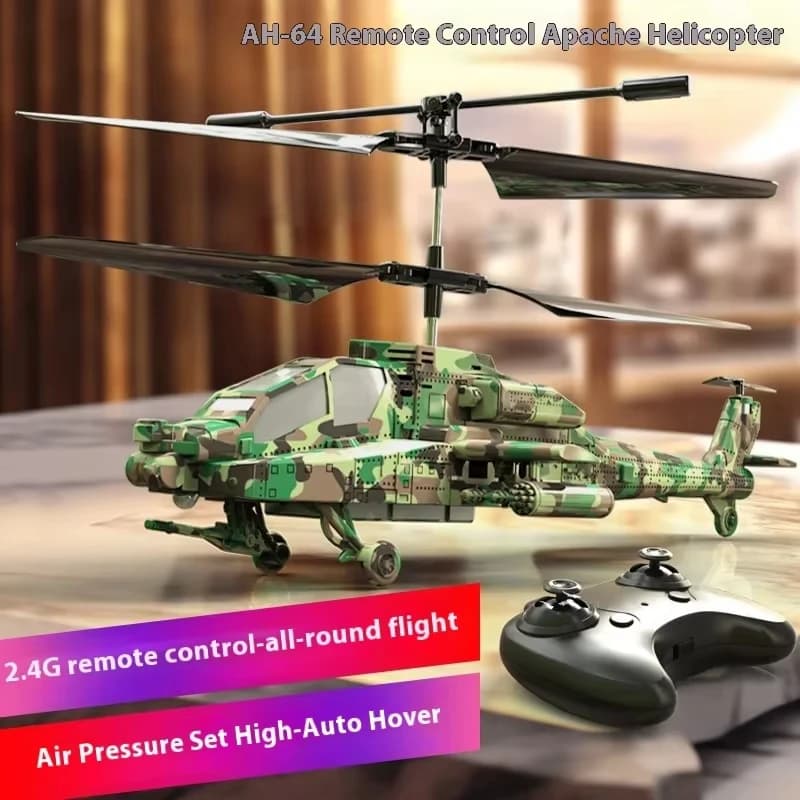 2.4G RC Helicopter Altitude Hold LED Lights Rechargeable Crash-Proof Simulation Aircraft Model Kids Beginner Toy Gift