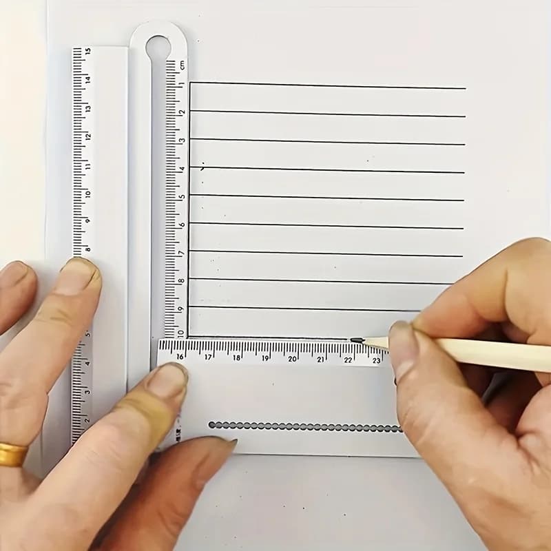 Geometric Drawing Ruler Multifunctional Folding Rulers for School Office Drafting Supplies