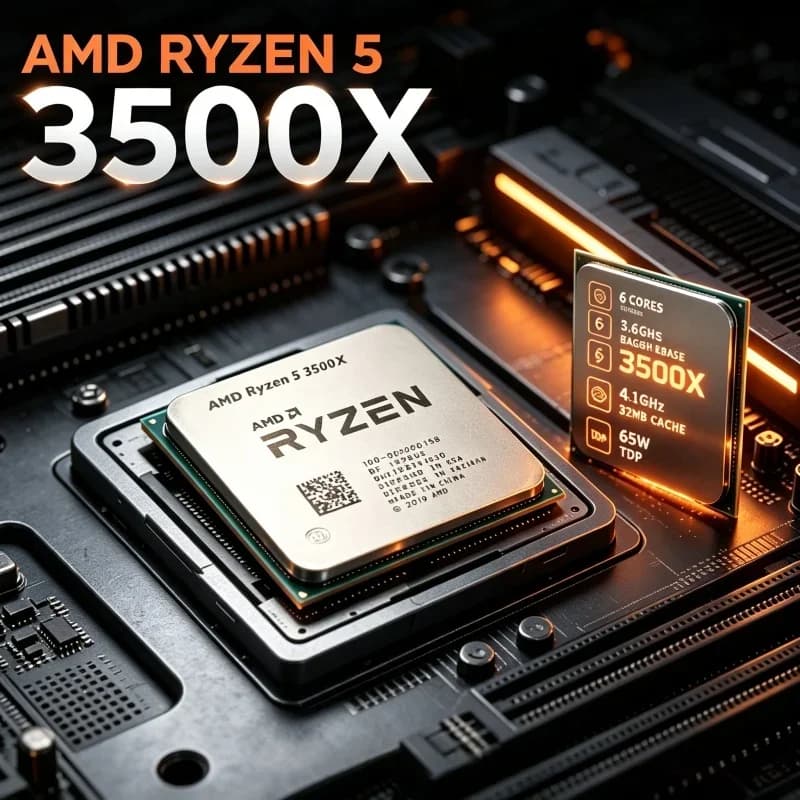 Desktop Hardware Upgrade Processor Ryzen5 3500X Socket AM4 6 Core Stable Disassembled Tray Chip