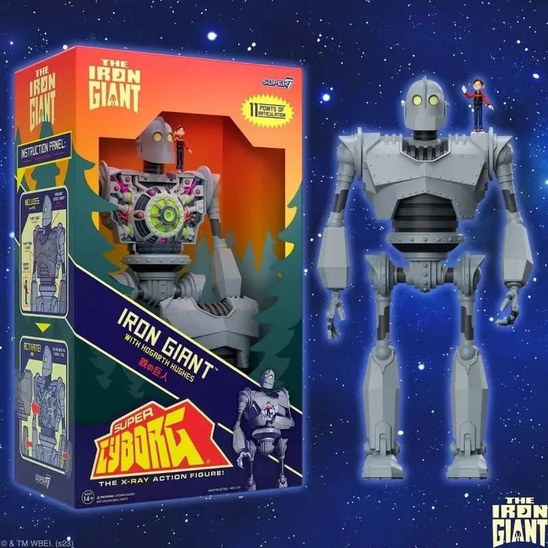 [In Stock] SUPER7 The Giant IronAction Figures Color Version 11 Inches Joint Movable Doll Model Toy Collection  Gifts
