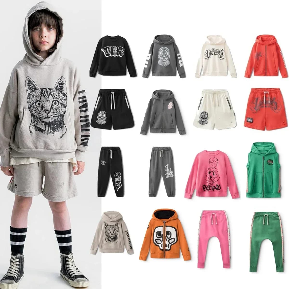 Boys Clothes New Autumn Toddler Girl Hoodies Sweater + Pants N Brand Coat Sweatshirts Children Outfit Set Kids Boutique Outwear