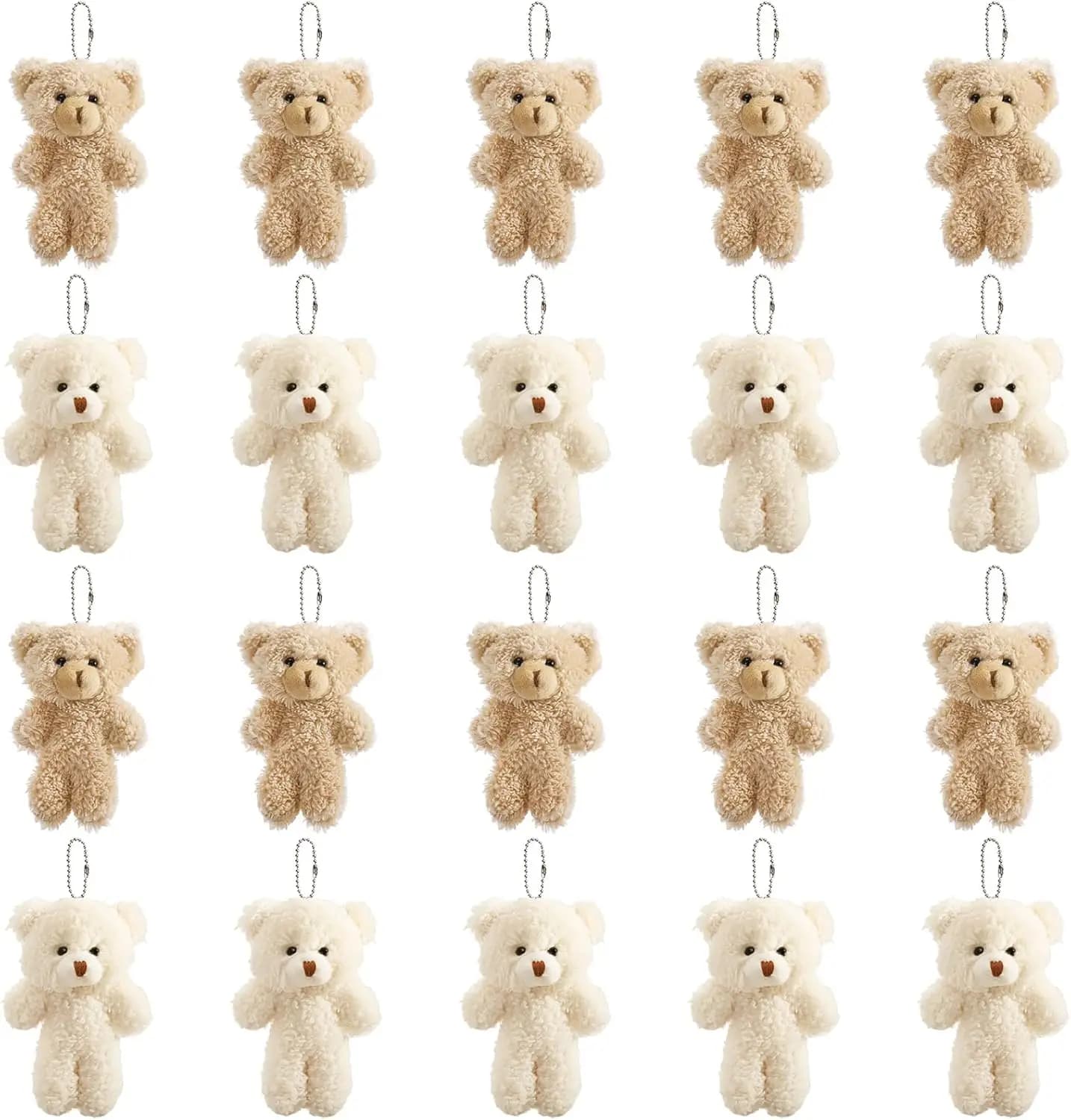 Stuffed Plush Bears Christmas Small Plush Cute Bear Stuffed Animals Toys Bulk for Birthday Gifts Xmas Valentines Party Favors