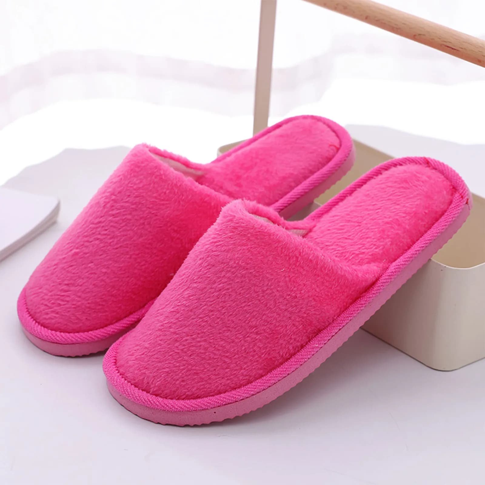 Slippers Women Men Indoor House Push Soft Cute Cotton Slippers Shoes Non-slip Floor Home Slippers Women Slides For Bedroom