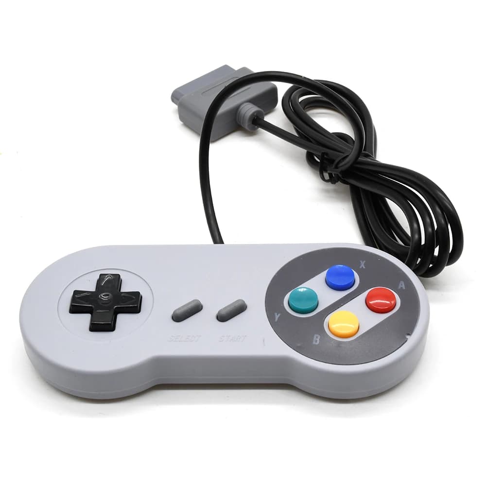 Game Controller Gamepads 16 Bit ABS Joystick Controller Pad for SNES System Console Gamepad