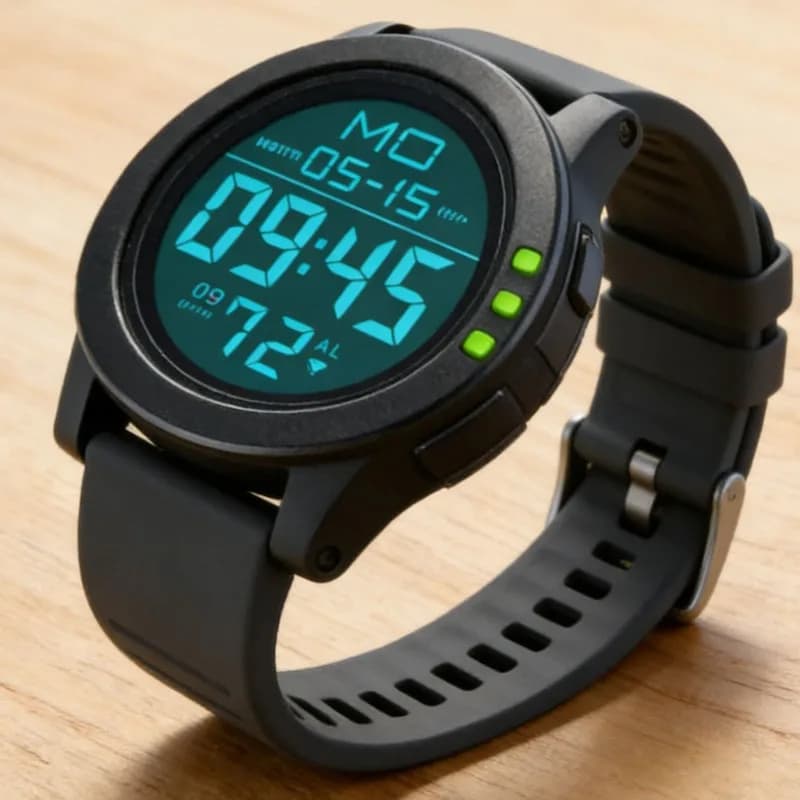 Classic Digital Watch for Men Electronic Waterproof LED Alarm Stopwatch Sport Casual