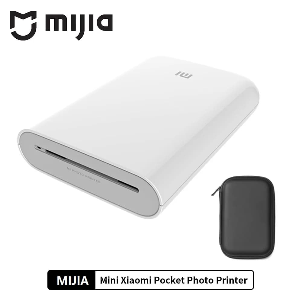 MIJIA AR Printer 300dpi Portable Photo Mini Pocket With DIY Share Picture Printer,case or Photo Paper,Work With Mihome APP