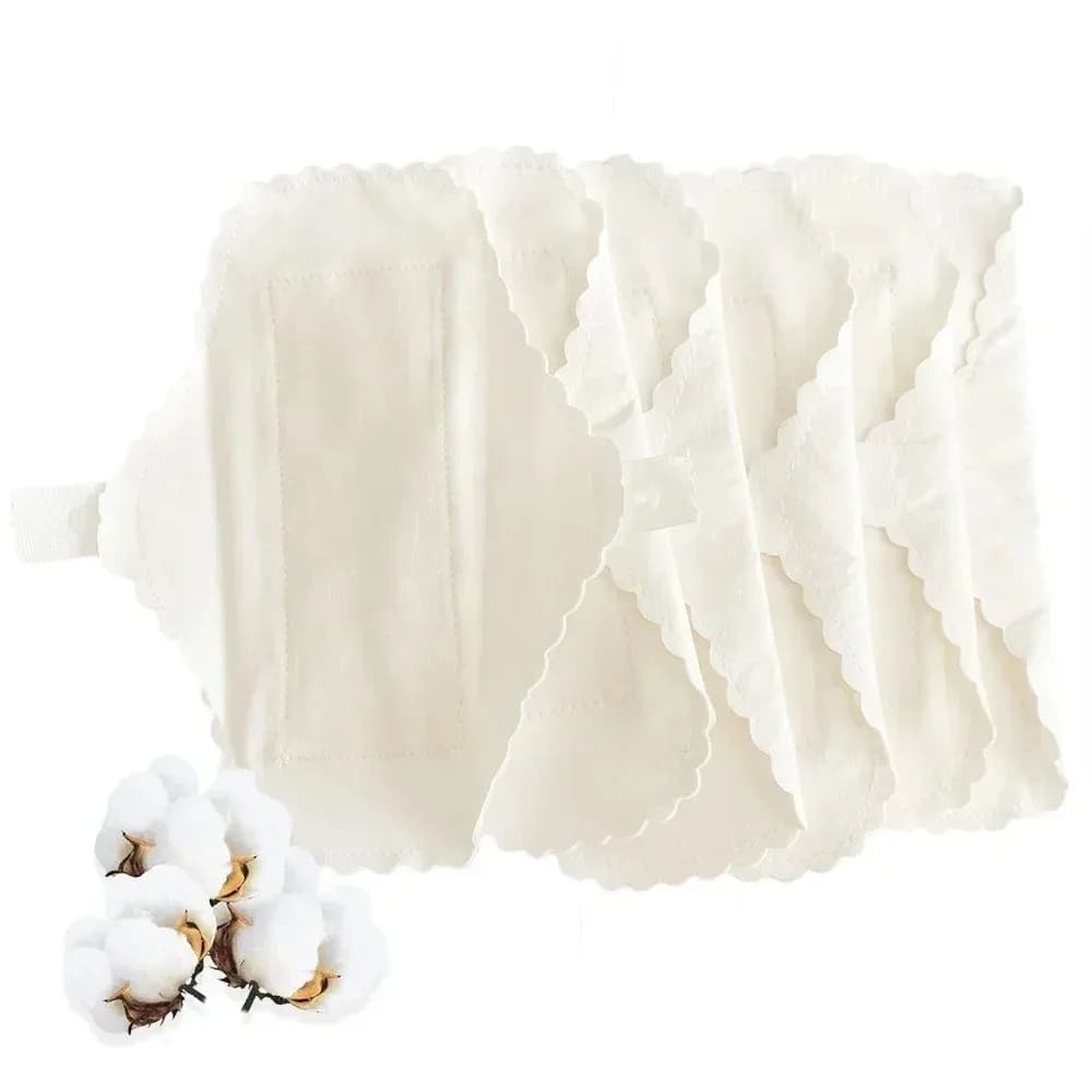 Durable Soft Cotton Adult Diaper Reusable Cloth Pads Panty Liners Feminine Panty Liners Washable Sanitary Pads