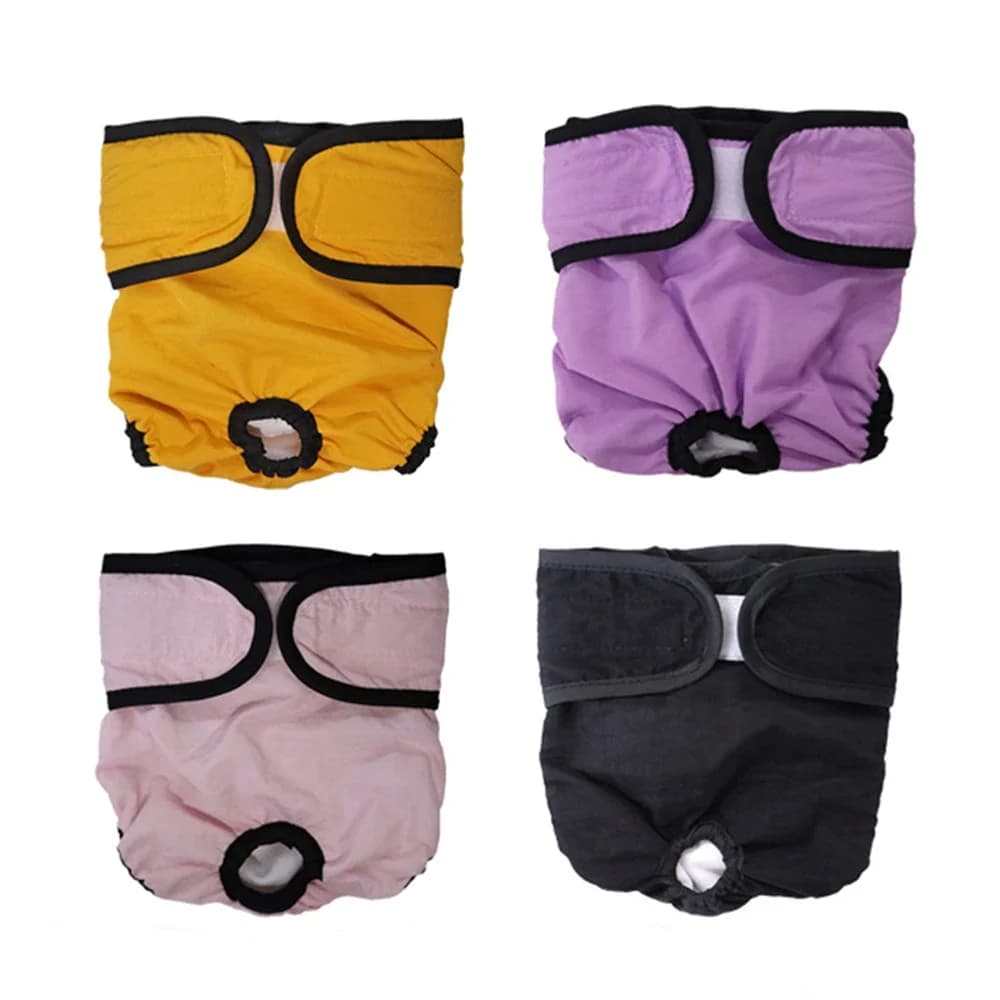 Washable Dog Diapers for Puppy Female in Period & Incontinence, Reusable Sanitary Panties - Small/Medium/Large Dogs