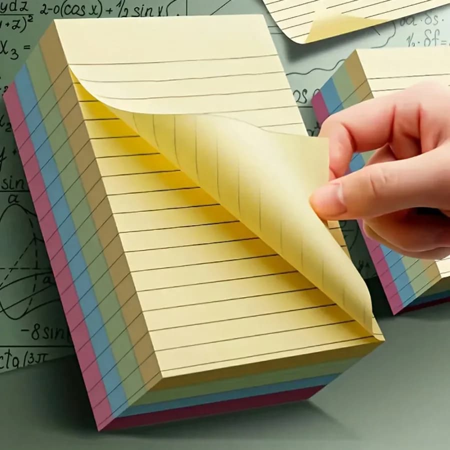 100/200 Sheets of Vibrant Horizontal Note Paper Set-Pink Notebooks for Students and Office Organizations