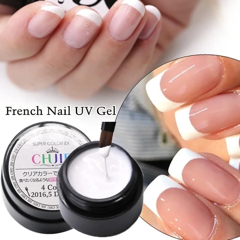1PC 10ML Gel Varnish French Nail White Nail Polish Gel For Manicure Gellak Semi Permanent Hybrid Nails Art White Gel Nail Polish