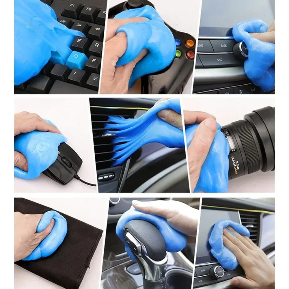 70g Car Cleaning Pad Glue Powder Cleaner Gel For Car Interior Clean Tool Cleaning Gel Car Wash Slime Car Cleaning Tool