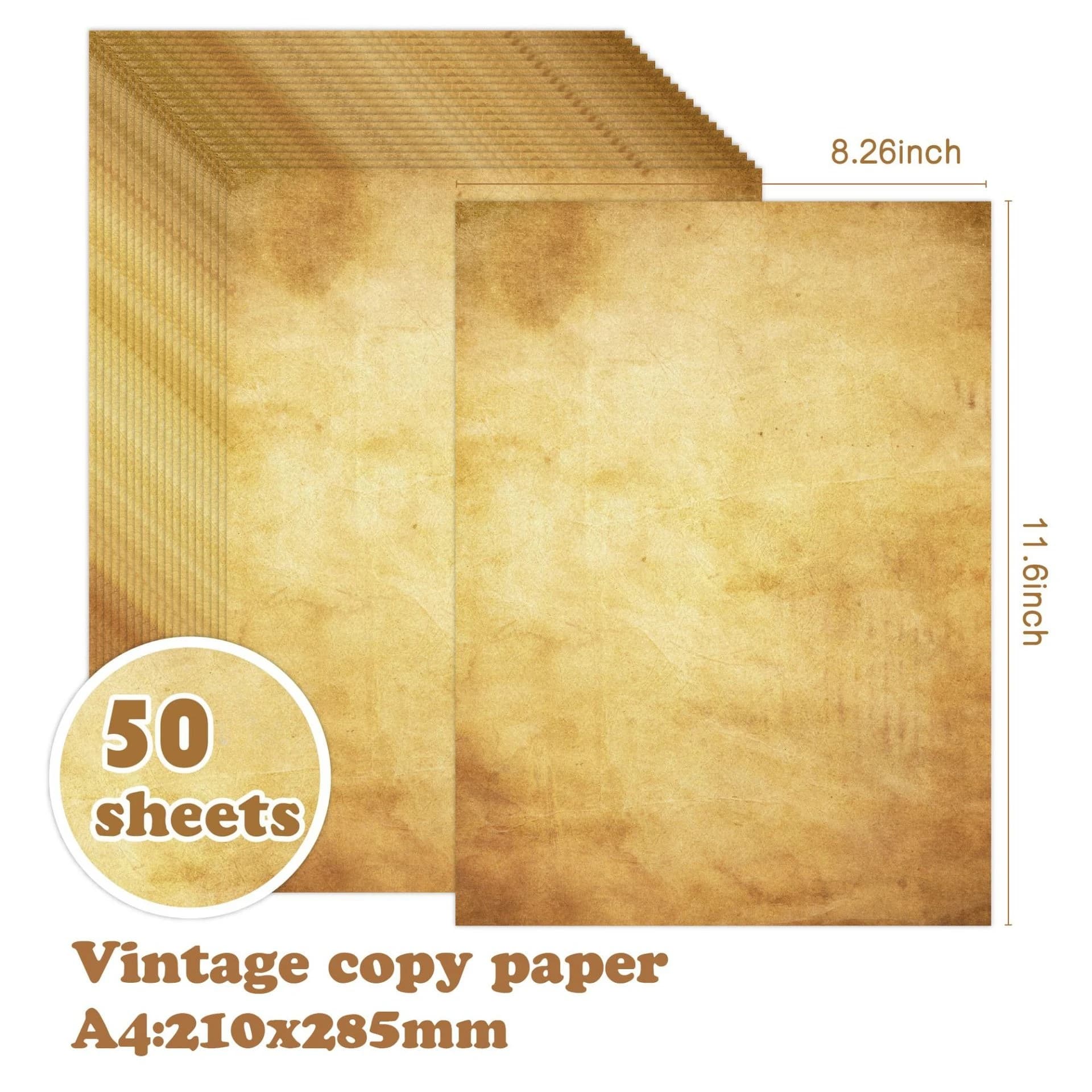 Scrapbook Craft Paper Vintage A4 Double-sided Writing Printing Paper DIY Decoration Material Stationery