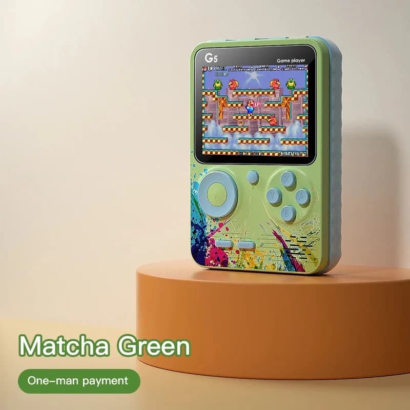 500 Games Mini Handheld Game Console Built-in Classic Retro G5 Player Support TV Out With Gamepad Kids Adults Christmas Gift