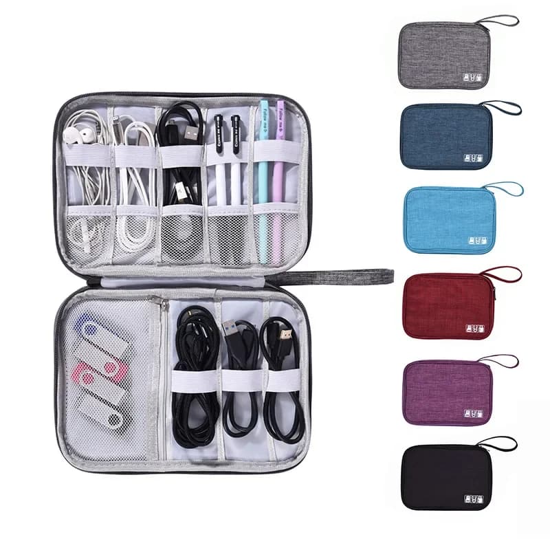 Cable Organizer Bag Electronic Storage Bag Gadget Organizer Charger Cable Wires Headphone Case Travel Digital Accessories Pouch