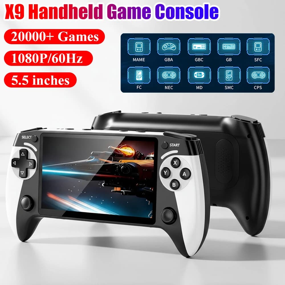 Handheld Game Console 5.5 Inch Screen Retro Handheld Video Game Console with 20000+ Games Game Player Handheld Video Games