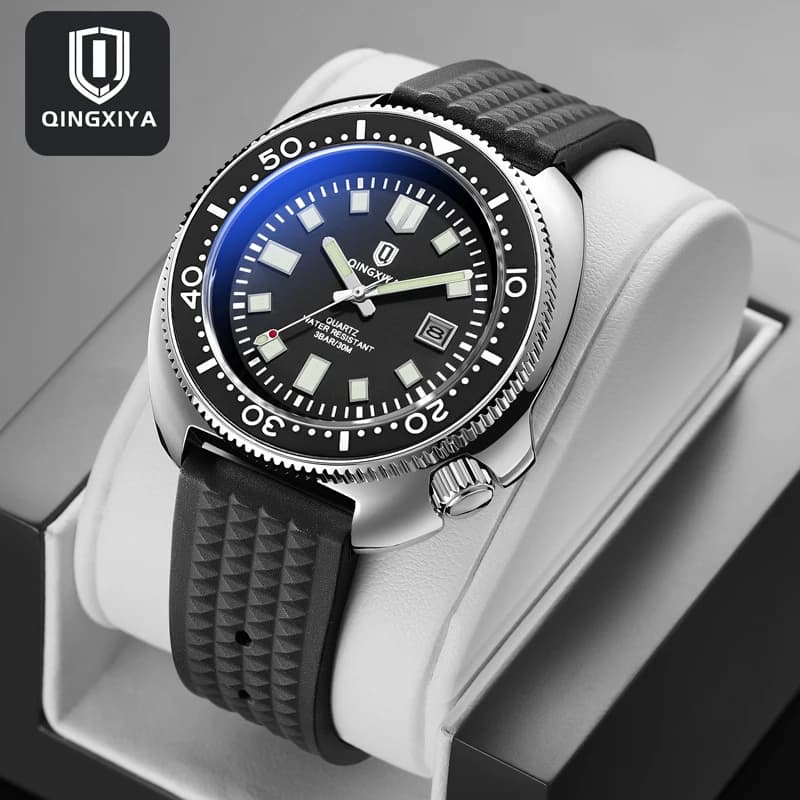 QINGXIYA New Business Mens Watches Top Brand Luxury Quartz Watch For Men Waterproof Date Clock Sport Watch Relogio Masculino+Box