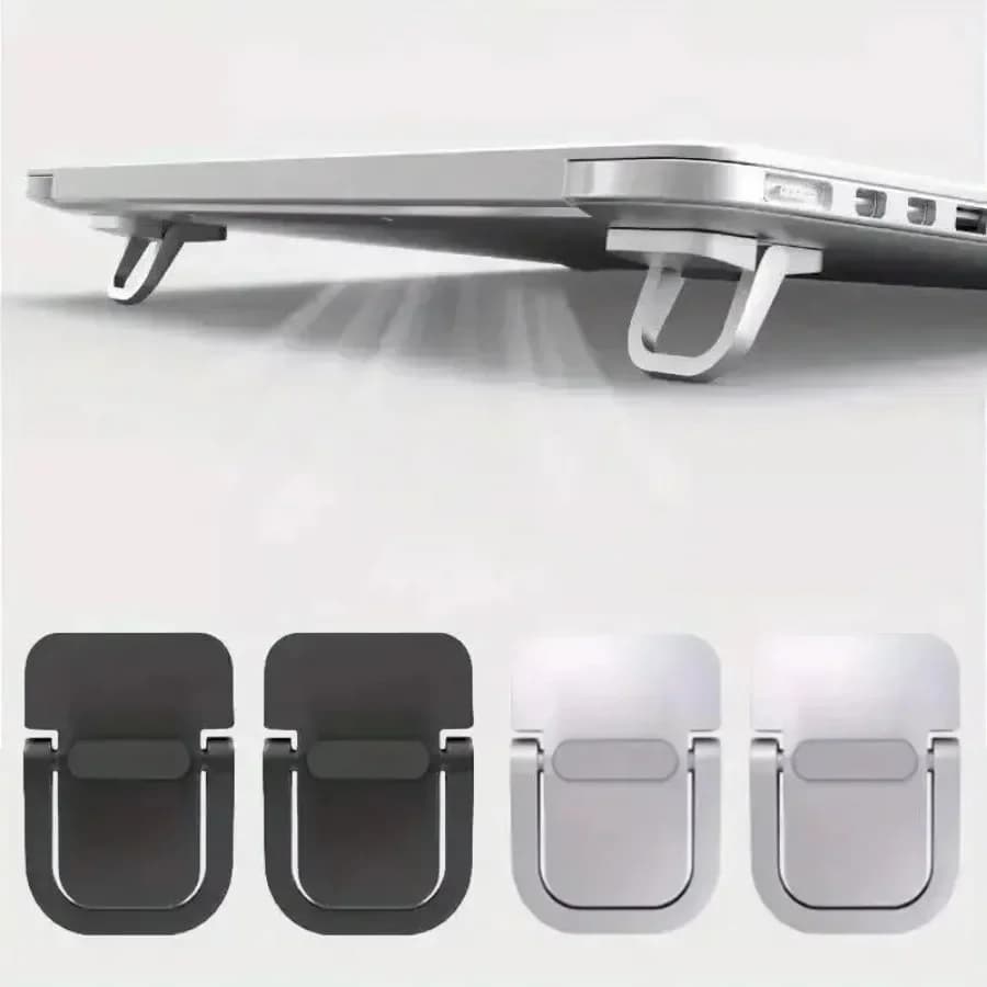 2pcs Aluminum Alloy Laptop Accessories Laptop Stand for Computer Holder Mini Portable Legs for Macbook Computer Stand