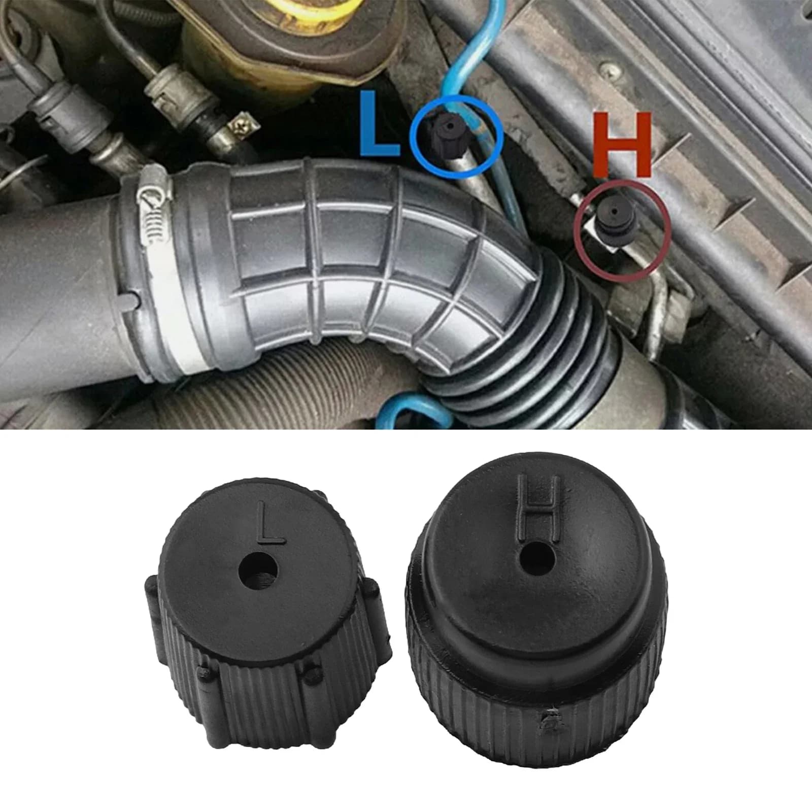 For Car AC System Car AC Dust Covers Car AC Valve Cap AC System Protection Effective Dust Protection Tight Fit Prevents Leaks