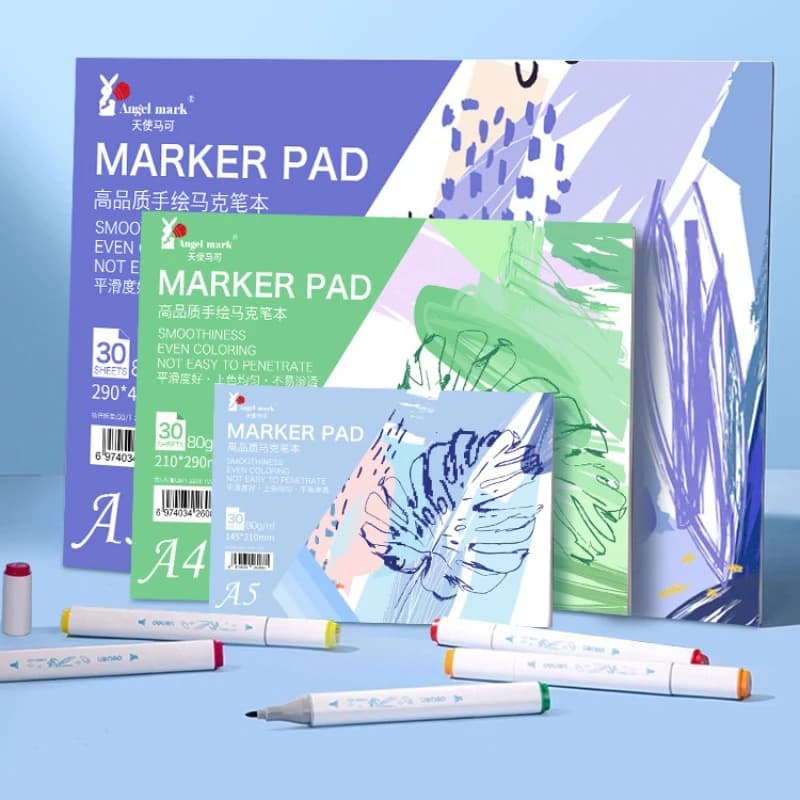 Marker Pads A3/A4/A5 Art Sketchbook Notebook Student Art Painting Drawing Watercolor Book Markers Sketch School Supplies