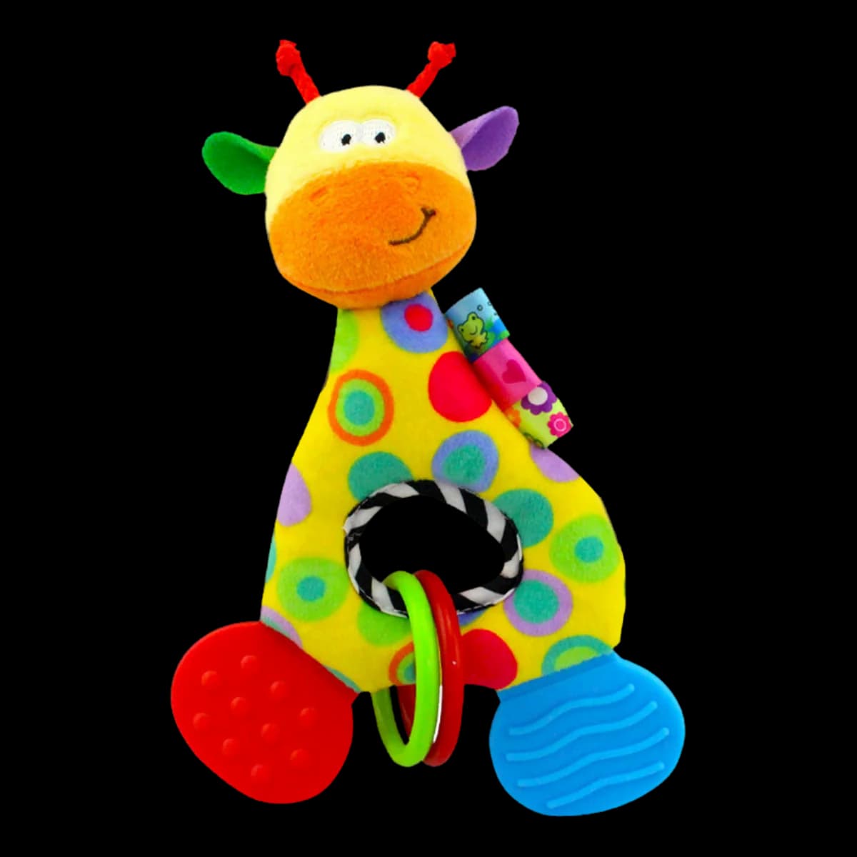 Rattles Animal Giraffe Baby Soft Stuffed Doll Teether Doll Cute Kids Infant Baby Teething Toys For Newborn Sensory Plush Toys