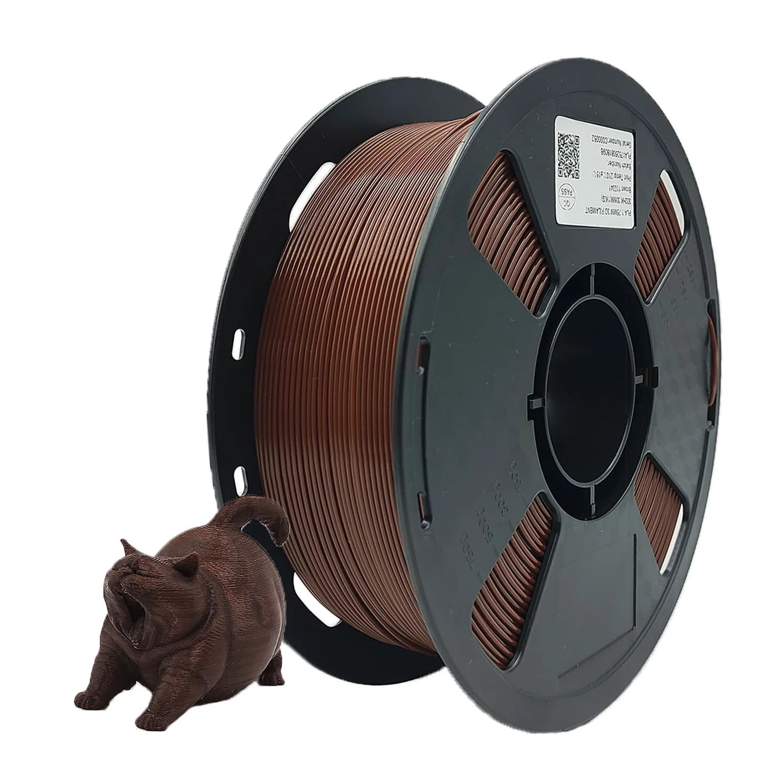 CC3D PLA 302HK Filament 1.75 mm Brown 2.2Spool 1kg 3D Printer Filament Compatible with FDM Printers 3D Printing Materials Easy