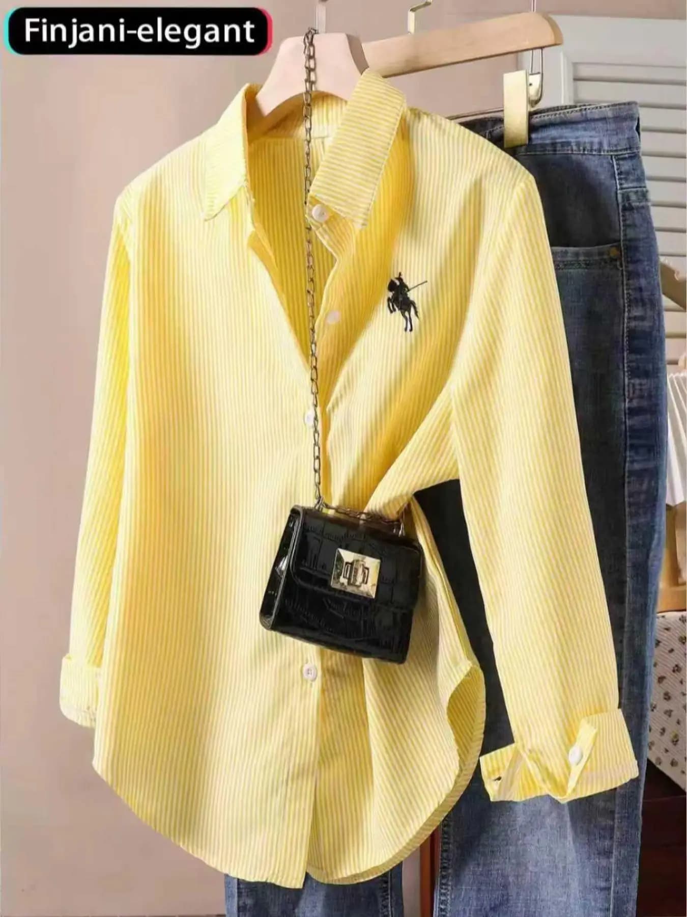 Women's Casual Shirt, Stylish Ladies Top for Daily Wear & Office Use, Comfortable Fit Design, Perfect for Spring & Fall Seasons