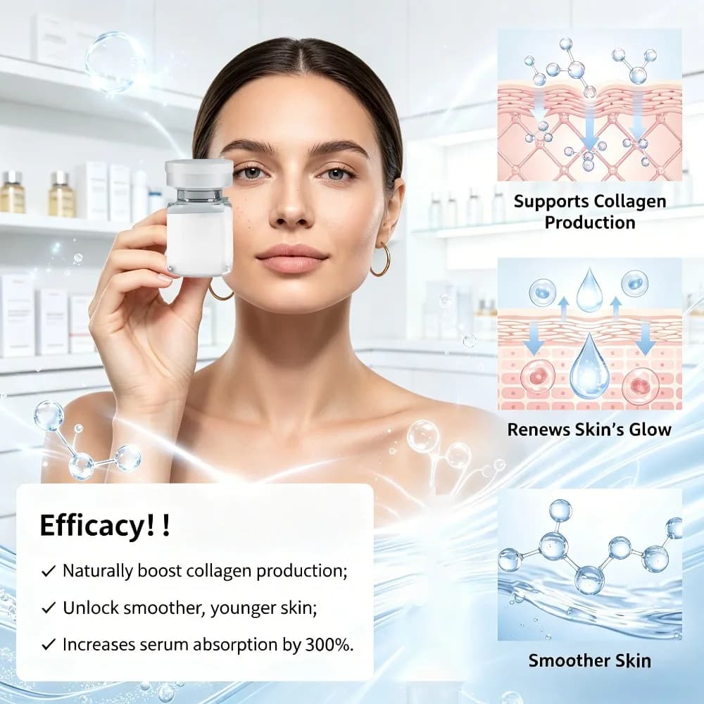 Complete Facial Care Kit 2 Tools & 6 Essence Bottles Hydrate Nourish Firm Skin Reduce Fine Lines Anti-Aging Collection