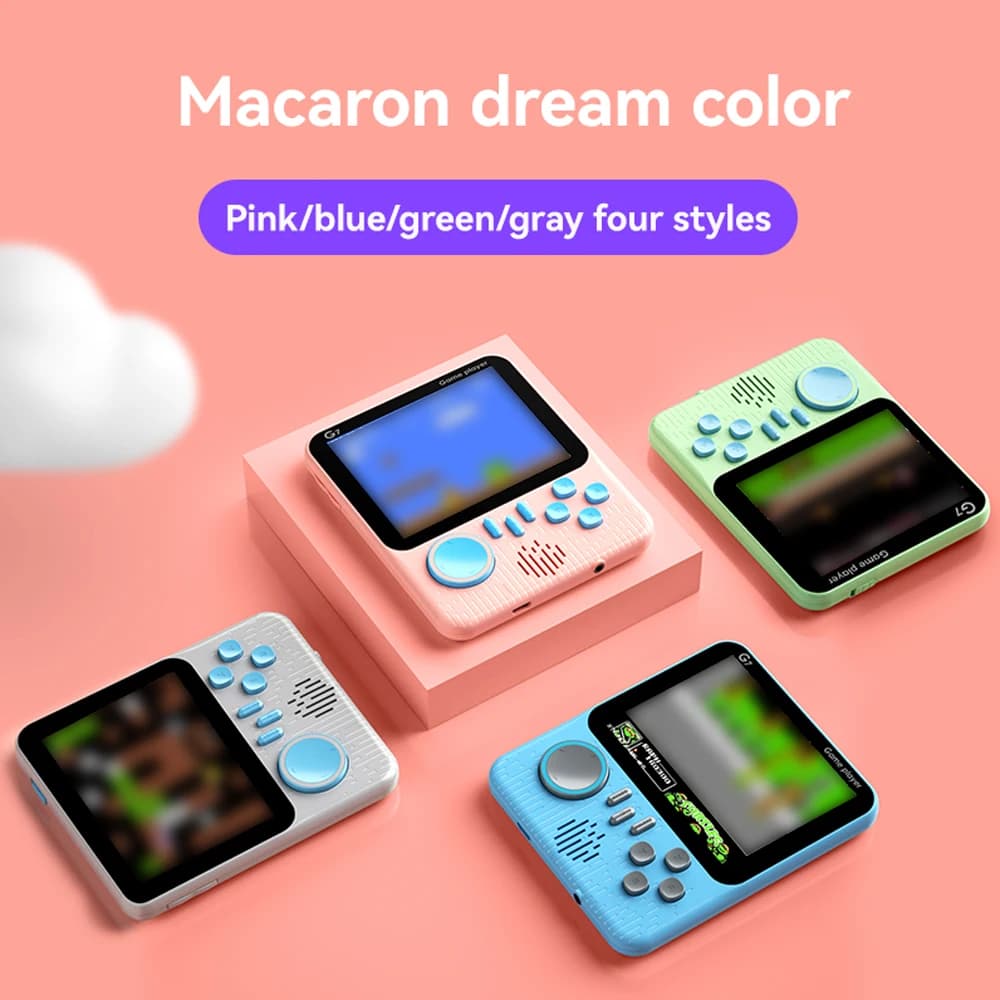 Handheld Game Console 3.5 Inch G7 666 in 1 Portable Retro Student Card Machine Portable Retro Nostalgic