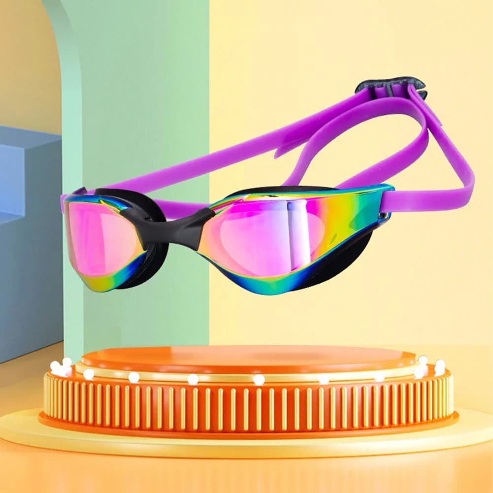 Swimming Goggles For Men Women Anti-Fog Uv Prescription Waterproof Silicone Adjust Swim Pool Eyewear Adults Kids Diving Glasses