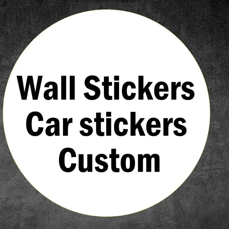Wall Stickers /Car Stickers Vinyl Custom Your Own Stickers Labels With Any Design and Logo