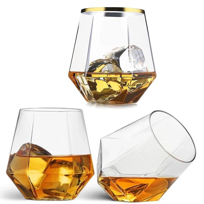 360ml Wedding Wine Plastic Simulated Glass Drinkware Transparent Cocktail Glass Party Bar Club Drinking Tools Tea Coffee Mug